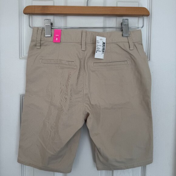 NWT The Children's Place Girls, Sandy Khaki Uniform Bermuda Shorts, Size 8 - Picture 7 of 12